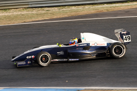 Kevin Magnussen på vej mod 2. pladsen.
(Foto: FullFrameSports.net / Mário Correia)